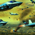 The image represents US, Israel's war against Iran in Middle East.