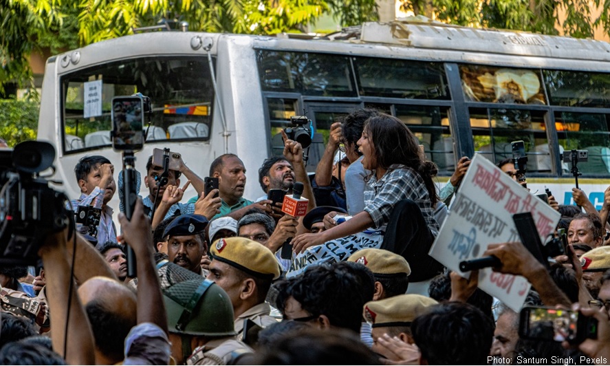 Youth protests in Delhi and other places against Election Commission and Gyanesh Kumar over voters' deletion.